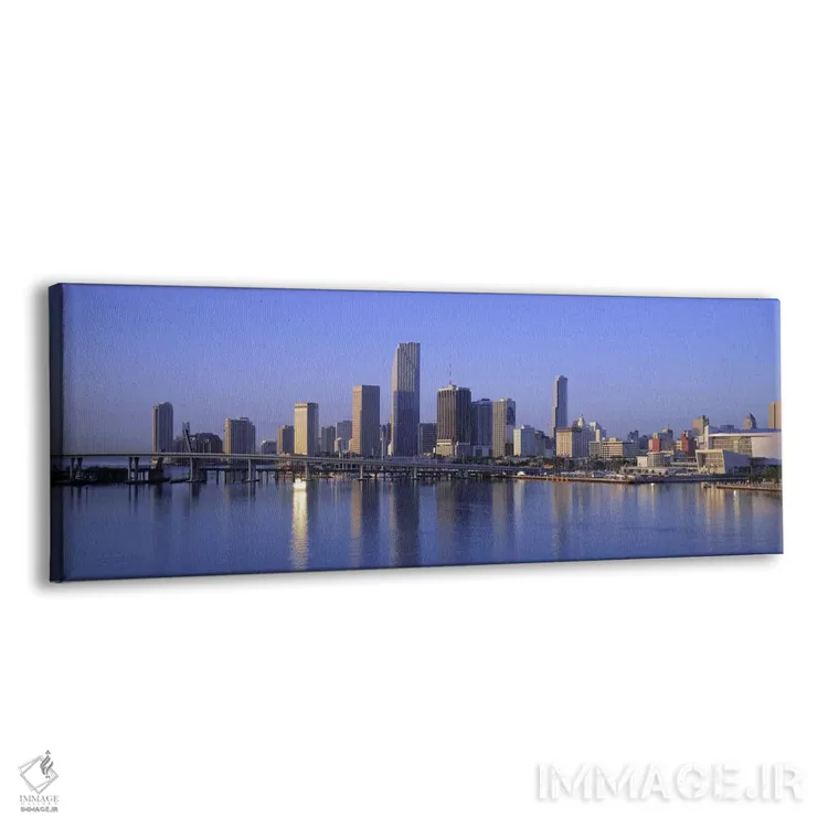 تابلو افق میامی، فلوریدا، آمریکا اثر پانورامیک ایمجز (استودیو عکاسی عریض) - نمای پرسپکتیو محصول