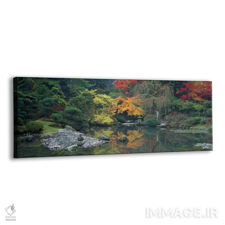 تابلو باغ ژاپنی سیاتل واشنگتن آمریکا اثر پانورامیک ایمجز (استودیو عکاسی عریض) - نمای پرسپکتیو محصول