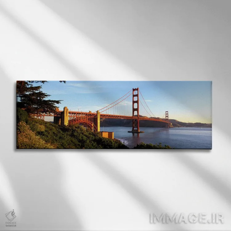 تابلو California, San Francisco, Golden Gate Bridge,آمریکا، کالیفرنیا، سانفرانسیسکو، پل گلدن گیت اثر پانورامیک ایمجز (استودیو عکاسی عریض) - نمای روبهرو روی دیوار