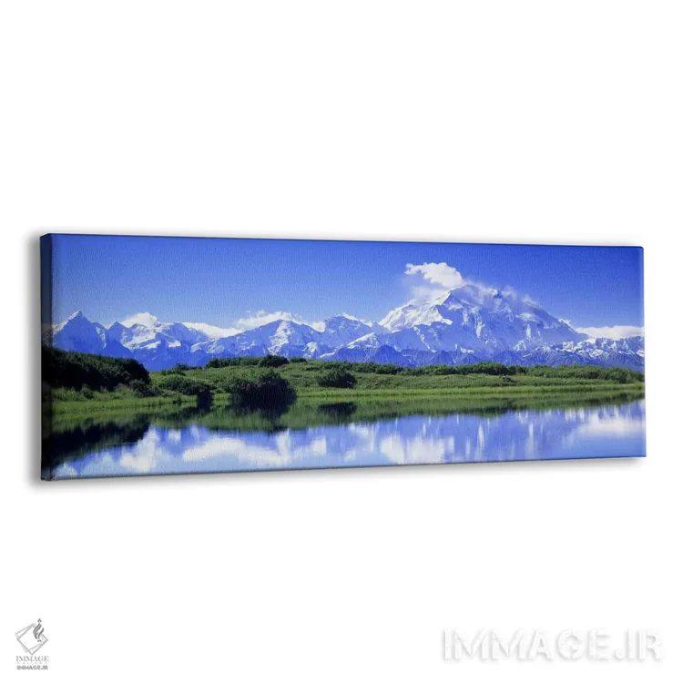تابلو Denali (Mount McKinley), Denali National Park & Preserve, Alaska, USA,دریاچه واندر، دنالی (کوه مککینلی)، پارک ملی دنالی، آلاسکا، آمریکا اثر پانورامیک ایمجز (استودیو عکاسی عریض) - نمای پرسپکتیو محصول