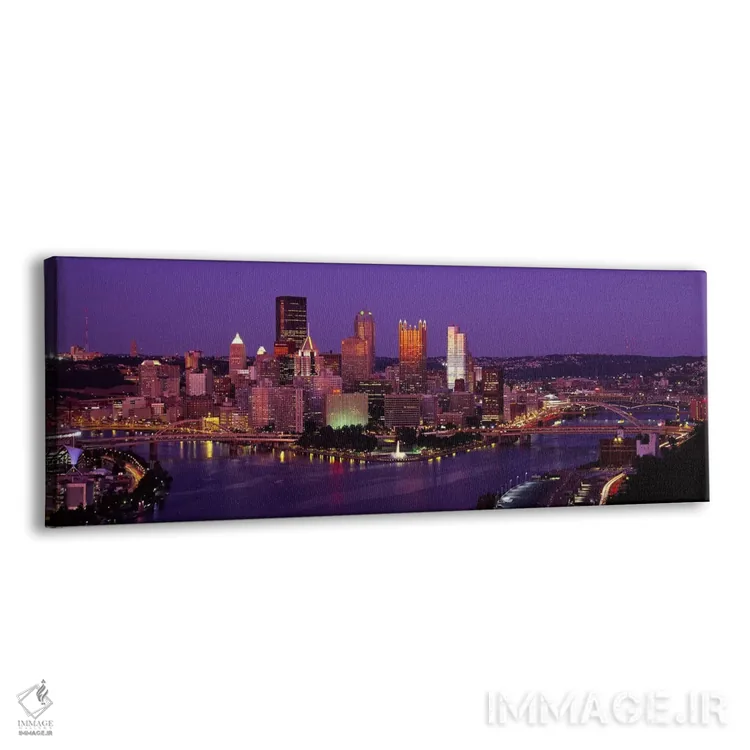 تابلو غروب پیتسبورگ، پنسیلوانیا، آمریکا اثر پانورامیک ایمجز (استودیو عکاسی عریض) - نمای پرسپکتیو محصول