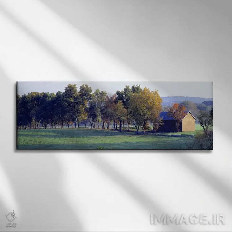 تابلو انبار کشاورزی، شهرستان بالتیمور، مریلند، آمریکا اثر پانورامیک ایمجز (استودیو عکاسی عریض) - نمای روبهرو روی دیوار