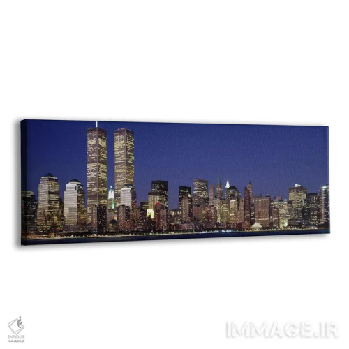 تابلو World Trade Center, Manhattan, New York City, New York State, USA,آسمانخراشهای مرکز تجارت جهانی، منهتن، نیویورک، آمریکا اثر پانورامیک ایمجز (استودیو عکاسی عریض) - نمای پرسپکتیو محصول