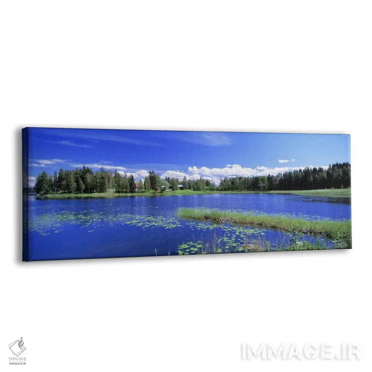 تابلو Finnish Lakeland, Finland,چشمانداز آفتابی روزانه، منطقه دریاچههای فنلاند، فنلاند اثر پانورامیک ایمجز (استودیو عکاسی عریض) - نمای پرسپکتیو محصول