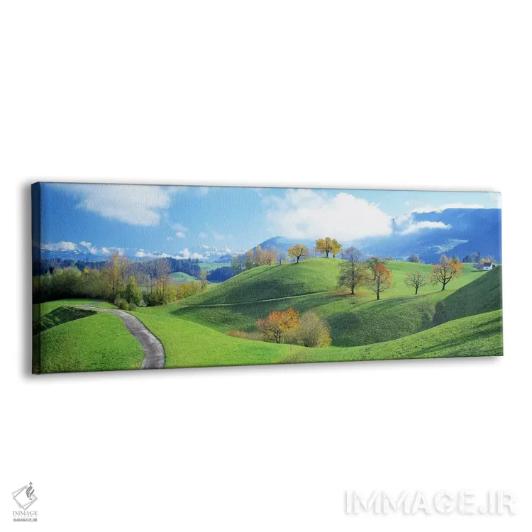 تابلو Zug, Switzerland,چشم‌انداز تپه‌ای روستایی، زوگ، سوئیس اثر پانورامیک ایمجز (استودیو عکاسی عریض) - نمای پرسپکتیو محصول