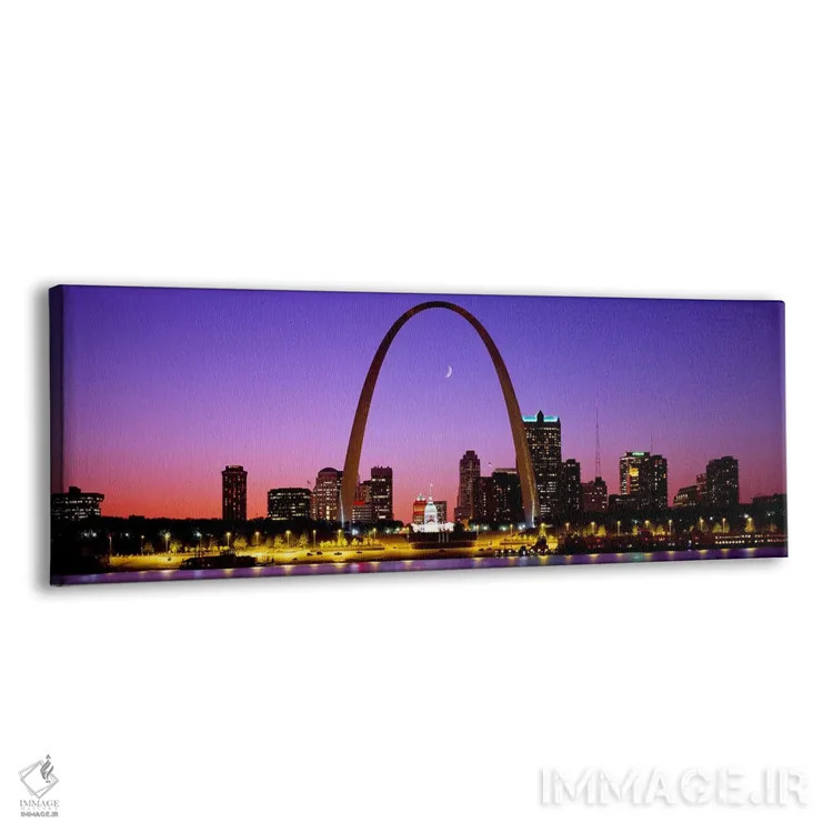 تابلو St. Louis, Missouri, USA,طاق نماباور سنت لوئیس و افق مرکز شهر، میسوری، آمریکا اثر پانورامیک ایمجز (استودیو عکاسی عریض) - نمای پرسپکتیو محصول