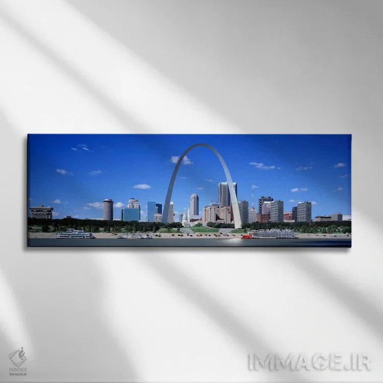 تابلو St Louis, MO, USA,افق شهر سنت لوئیس، میسوری، آمریکا اثر پانورامیک ایمجز (استودیو عکاسی عریض) - نمای روبهرو روی دیوار