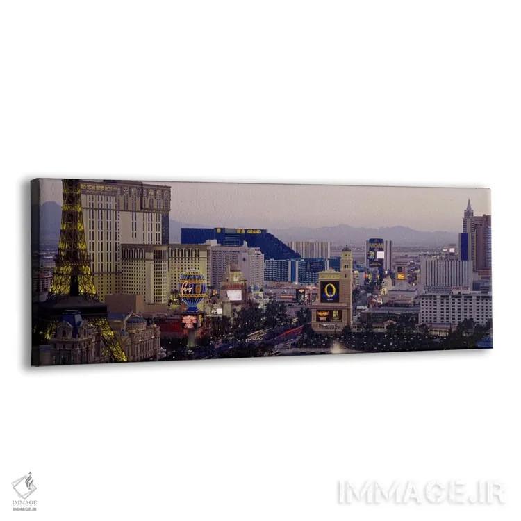 تابلو Las Vegas, Nevada, USA,نمای بالا از ساختمانهای شهری، لاس وگاس، نوادا، آمریکا اثر پانورامیک ایمجز (استودیو عکاسی عریض) - نمای پرسپکتیو محصول