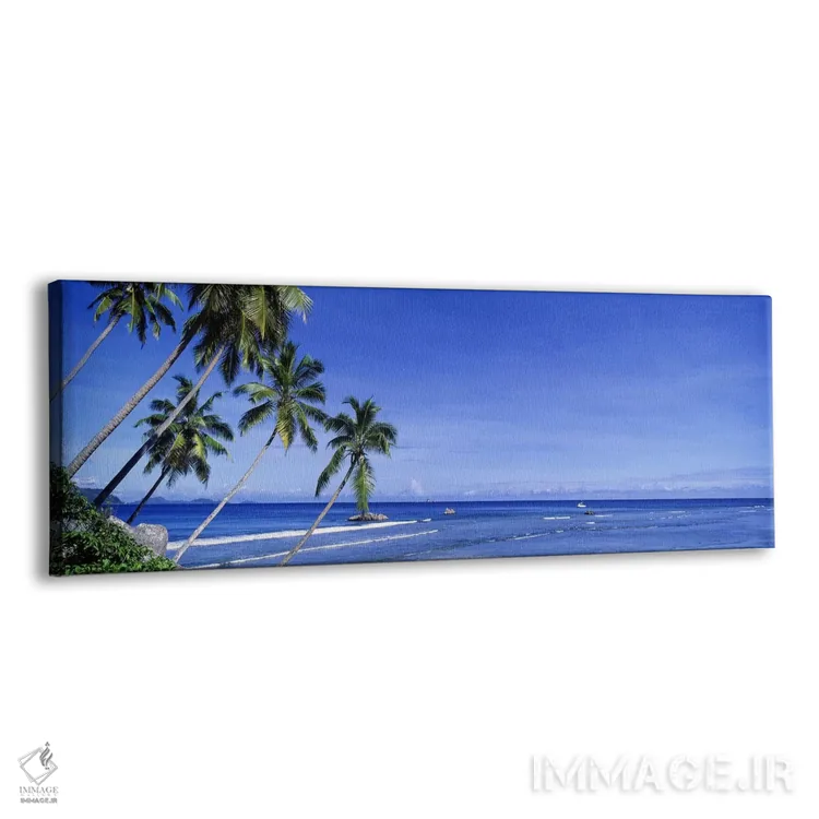 تابلو La Digue, Republic Of Seychelles,نخلهای ساحلی، لا دیگو، جمهوری سیشل اثر پانورامیک ایمجز (استودیو عکاسی عریض) - نمای پرسپکتیو محصول