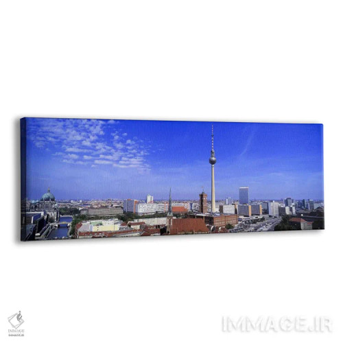 تابلو Berlin, Germany,نمای هوایی از منطقه میته، برلین، آلمان اثر پانورامیک ایمجز (استودیو عکاسی عریض) - نمای پرسپکتیو محصول