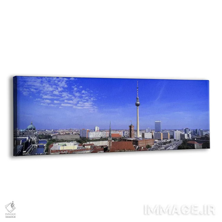 تابلو Berlin, Germany,نمای هوایی از منطقه میته، برلین، آلمان اثر پانورامیک ایمجز (استودیو عکاسی عریض) - نمای پرسپکتیو محصول
