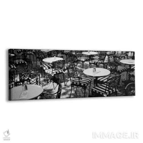 تابلو Frankfurt, Germany,کافه خیابانی، فرانکفورت، آلمان اثر پانورامیک ایمجز (استودیو عکاسی عریض) - نمای پرسپکتیو محصول