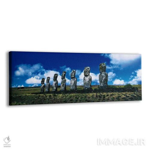 تابلو جزیره ایستر، شیلی اثر پانورامیک ایمجز (استودیو عکاسی عریض) - نمای پرسپکتیو محصول