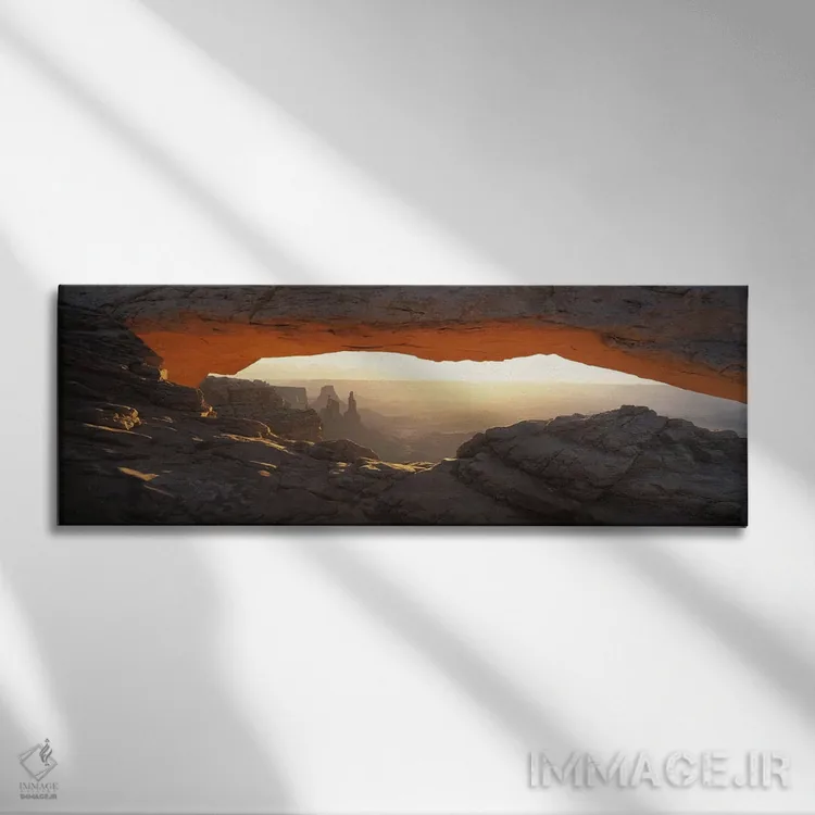 تابلو Canyonlands National Park, Utah, USA,نمای روز درخشان از میان طاق مسا، پارک ملی کنیونلندز، یوتا، آمریکا اثر پانورامیک ایمجز (استودیو عکاسی عریض) - نمای روبهرو روی دیوار