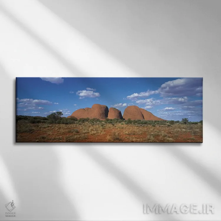 تابلو کوههای اولگاس، استرالیا (کاتا جوتا) اثر پانورامیک ایمجز (استودیو عکاسی عریض) - نمای روبهرو روی دیوار