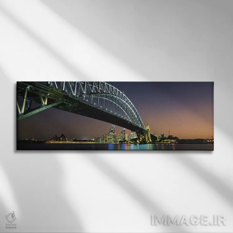 تابلو افق شهری و پل بندرگاه، سیدنی، استرالیا اثر پانورامیک ایمجز (استودیو عکاسی عریض) - نمای روبهرو روی دیوار