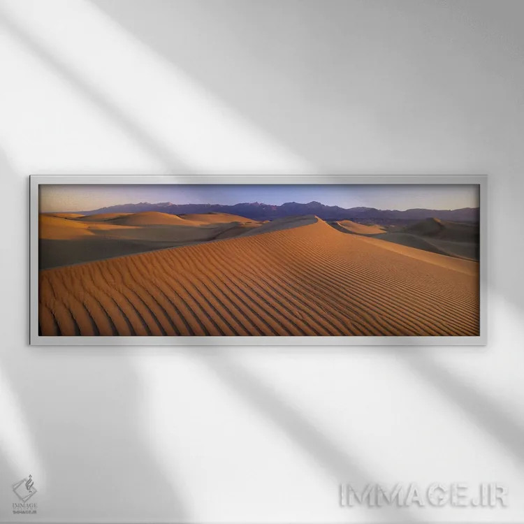 تابلو Death Valley National Park, USA,تپههای شنی بادخورده، پارک ملی دره مرگ، آمریکا اثر پانورامیک ایمجز (استودیو عکاسی عریض) - نمای قابدار سفید