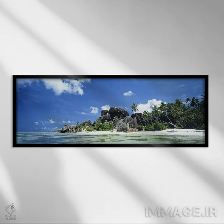 تابلو لا دیگو، سیشل اثر پانورامیک ایمجز (استودیو عکاسی عریض) - نمای قابدار مشکی