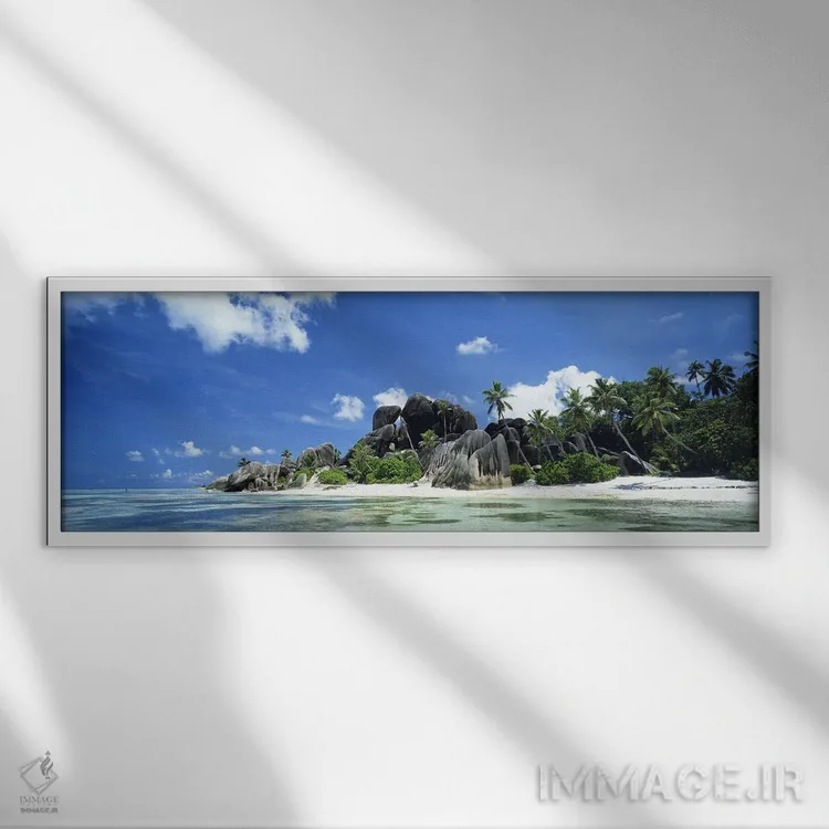 تابلو لا دیگو، سیشل اثر پانورامیک ایمجز (استودیو عکاسی عریض) - نمای قابدار سفید