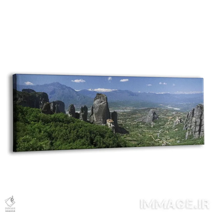 تابلو صومعه متئورا، یونان اثر پانورامیک ایمجز (استودیو عکاسی عریض) - نمای پرسپکتیو محصول