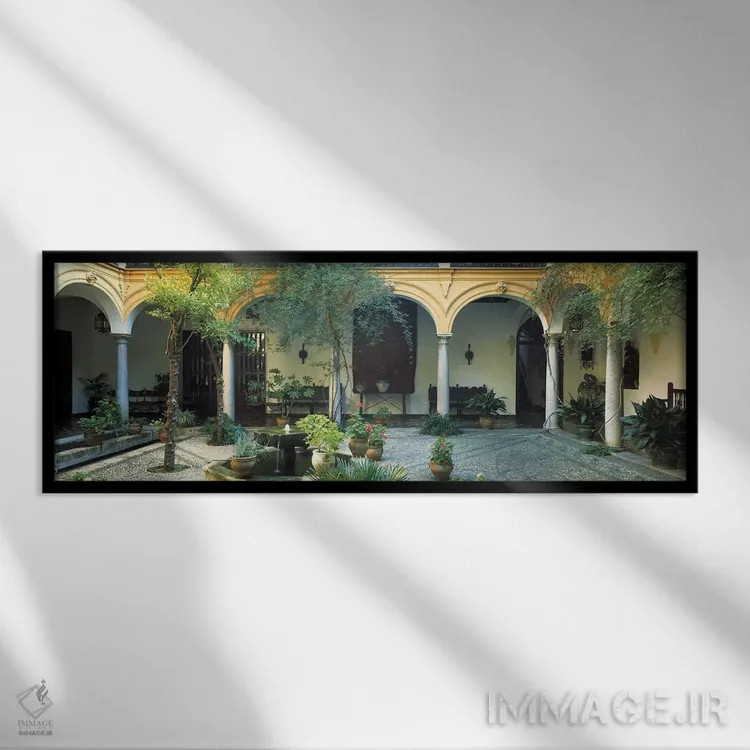 تابلو گرانادا، اسپانیا اثر پانورامیک ایمجز (استودیو عکاسی عریض) - نمای قابدار مشکی