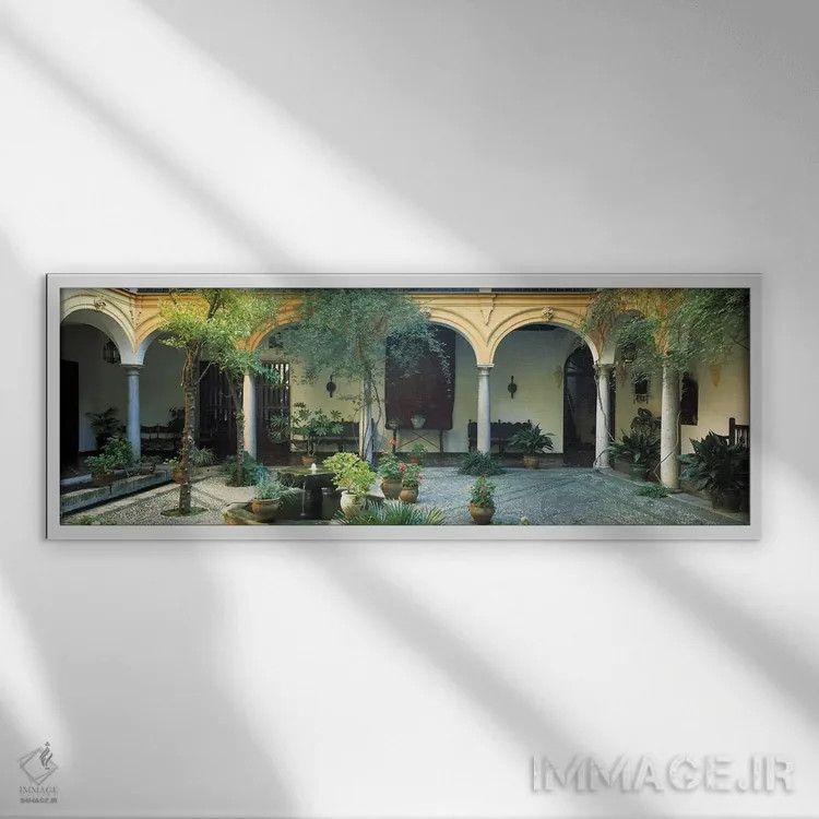 تابلو گرانادا، اسپانیا اثر پانورامیک ایمجز (استودیو عکاسی عریض) - نمای قابدار سفید