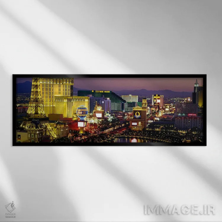 تابلو Nevada, USA,لاسوگاس، نوادا، آمریکا اثر پانورامیک ایمجز (استودیو عکاسی عریض) - نمای قابدار مشکی