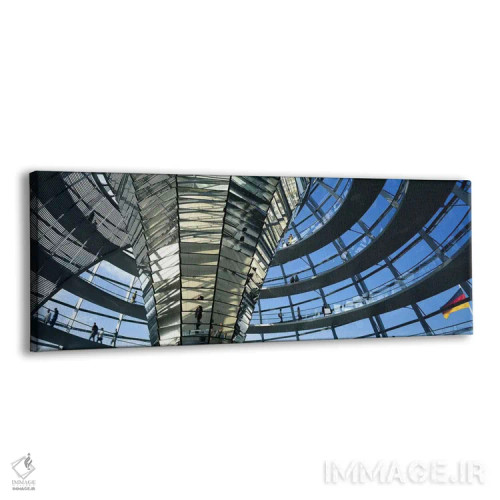 تابلو گنبد شیشهای رایشتاگ برلین آلمان اثر پانورامیک ایمجز (استودیو عکاسی عریض) - نمای پرسپکتیو محصول