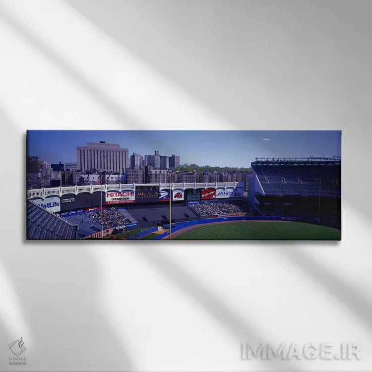 تابلو ورزشگاه یانکی نیویورک آمریکا اثر پانورامیک ایمجز (استودیو عکاسی عریض) - نمای روبهرو روی دیوار