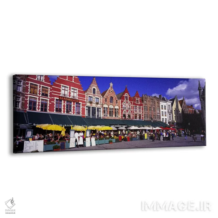 تابلو نمایی از خیابان در بروخه بلژیک اثر پانورامیک ایمجز (استودیو عکاسی عریض) - نمای پرسپکتیو محصول