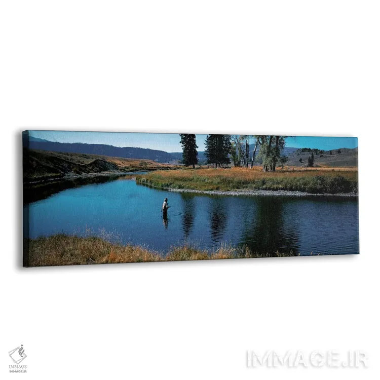 تابلو ماهیگیر قزلآلا در اسلو کریک پارک ملی یلواستون وایومینگ اثر پانورامیک ایمجز (استودیو عکاسی عریض) - نمای پرسپکتیو محصول
