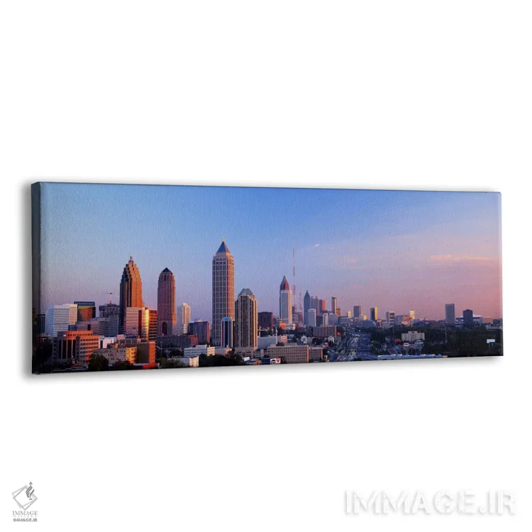 تابلو Skyline, Atlanta, Georgia, USA,گرگومیش و چشمانداز شهری آتلانتا، جورجیا، آمریکا اثر پانورامیک ایمجز (استودیو عکاسی عریض) - نمای پرسپکتیو محصول