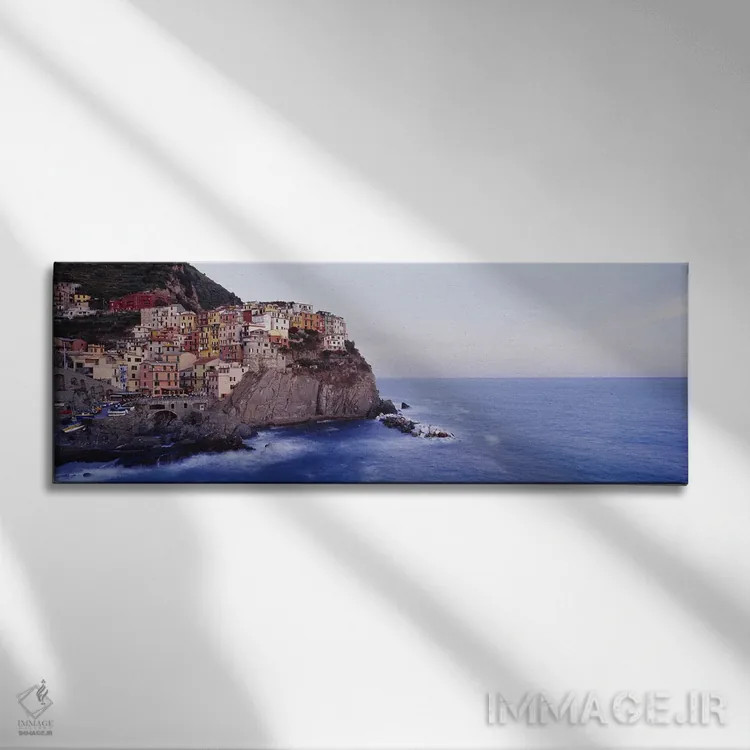 تابلو Riomaggiore, La Spezia, Liguria Region, Italy,روستای ساحلی مانارولا، ریوماجیوره، لا اسپزیا، منطقه لیگوریا، ایتالیا اثر پانورامیک ایمجز (استودیو عکاسی عریض) - نمای روبهرو روی دیوار