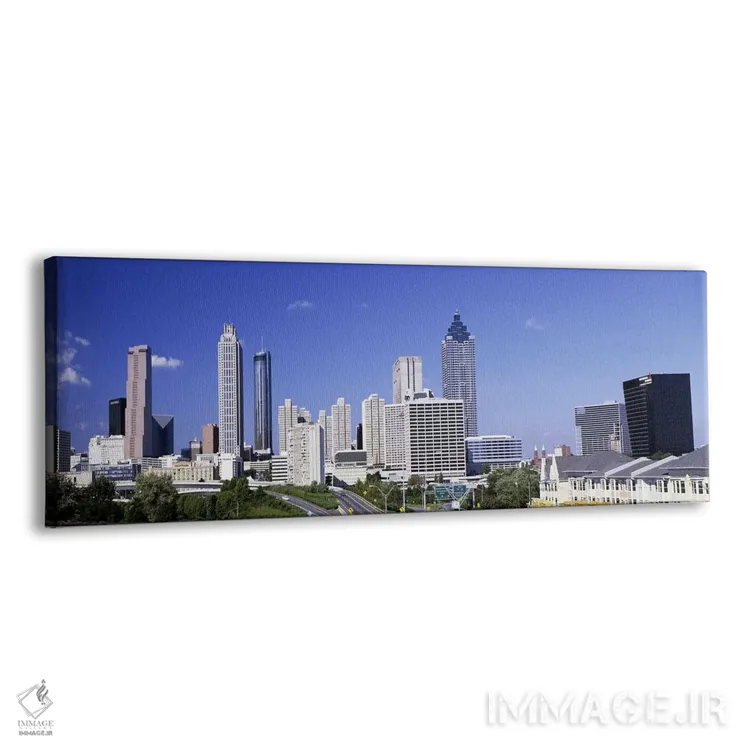 تابلو Atlanta, Georgia, USA #4,آسمانخراشها در شهر آتلانتا، جورجیا، آمریکا (۴) اثر پانورامیک ایمجز (استودیو عکاسی عریض) - نمای پرسپکتیو محصول