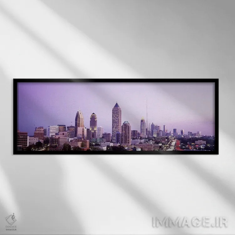 تابلو Atlanta, Georgia, USA,گرگومیش، آتلانتا، جورجیا، آمریکا اثر پانورامیک ایمجز (استودیو عکاسی عریض) - نمای قابدار مشکی
