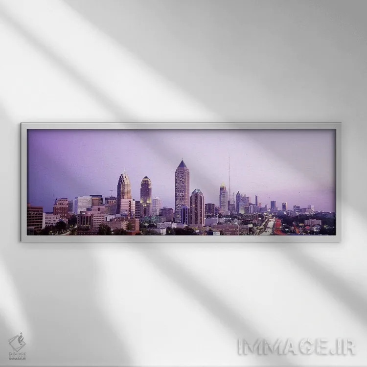 تابلو Atlanta, Georgia, USA,گرگومیش، آتلانتا، جورجیا، آمریکا اثر پانورامیک ایمجز (استودیو عکاسی عریض) - نمای قابدار سفید