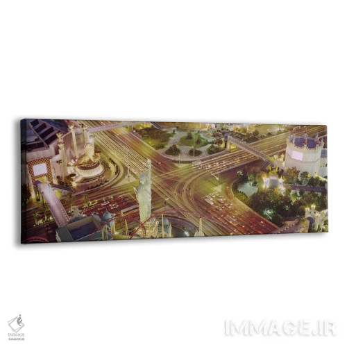 تابلو Las Vegas, Nevada, USA #3,خیابان استریپ لاسوگاس، نوادا، آمریکا (۳) اثر پانورامیک ایمجز (استودیو عکاسی عریض) - نمای پرسپکتیو محصول