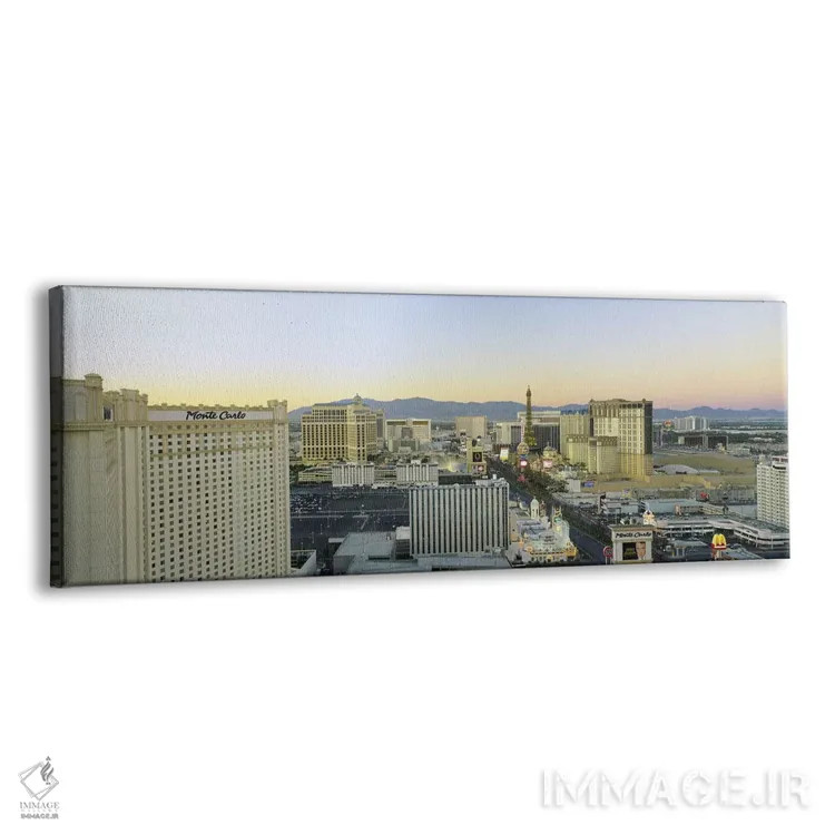 تابلو Las Vegas, Nevada, USA #2,خیابان استریپ لاسوگاس، نوادا، آمریکا (۲) اثر پانورامیک ایمجز (استودیو عکاسی عریض) - نمای پرسپکتیو محصول