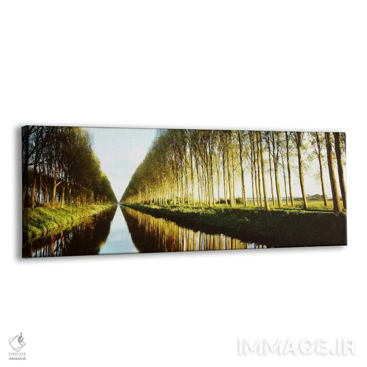 تابلو West Flanders, Flemish Region, Belgium,کانال درختکاری شده (دامزه فارت)، فلاندر غربی، منطقه فلمیش، بلژیک اثر پانورامیک ایمجز (استودیو عکاسی عریض) - نمای پرسپکتیو محصول