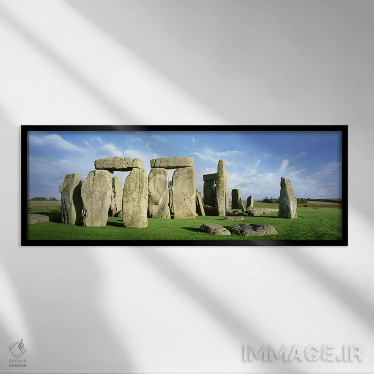 تابلو Wiltshire, England, United Kingdom,استونهنج، ویلتشایر، انگلستان، بریتانیا اثر پانورامیک ایمجز (استودیو عکاسی عریض) - نمای قابدار مشکی