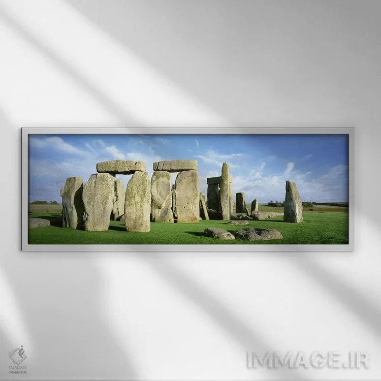 تابلو Wiltshire, England, United Kingdom,استونهنج، ویلتشایر، انگلستان، بریتانیا اثر پانورامیک ایمجز (استودیو عکاسی عریض) - نمای قابدار سفید