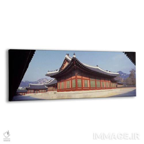 تابلو Seoul, South Korea, Korea,حیاط کاخ گیونگبوک، سئول، کره جنوبی اثر پانورامیک ایمجز (استودیو عکاسی عریض) - نمای پرسپکتیو محصول