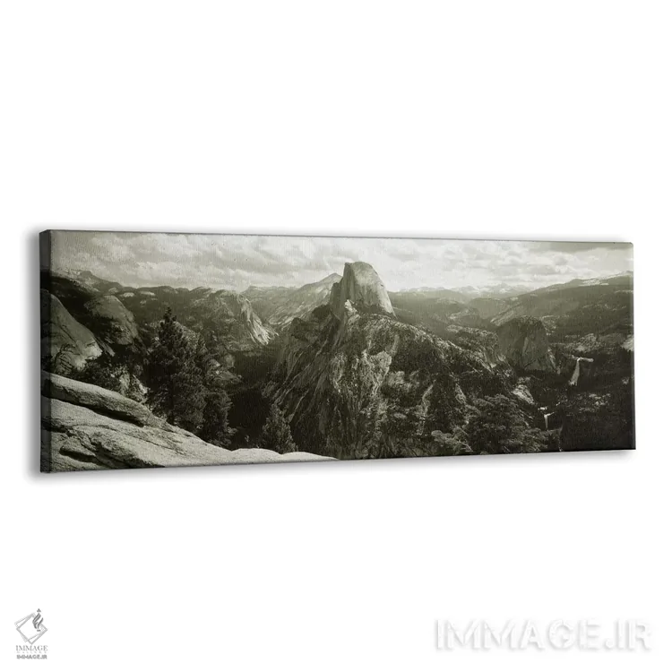 تابلو Yosemite National Park, California, USA,کوه هافدوم در حالت سیاه و سفید، پارک ملی یوسیمیتی، کالیفرنیا، آمریکا اثر پانورامیک ایمجز (استودیو عکاسی عریض) - نمای پرسپکتیو محصول