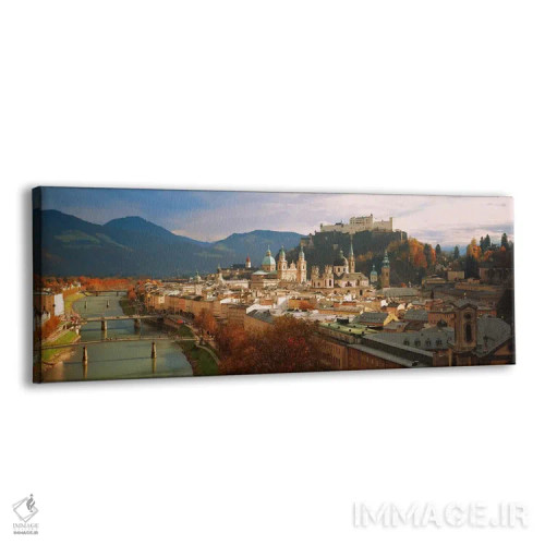 تابلو چشمانداز شهری سالزبورگ اتریش اثر پانورامیک ایمجز (استودیو عکاسی عریض) - نمای پرسپکتیو محصول