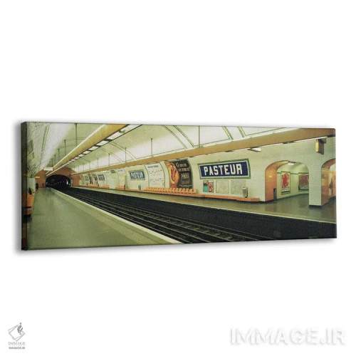 تابلو Paris, Ile-de-France, France,ایستگاه مترو، پاریس، ایل-دو-فرانس، فرانسه اثر پانورامیک ایمجز (استودیو عکاسی عریض) - نمای پرسپکتیو محصول