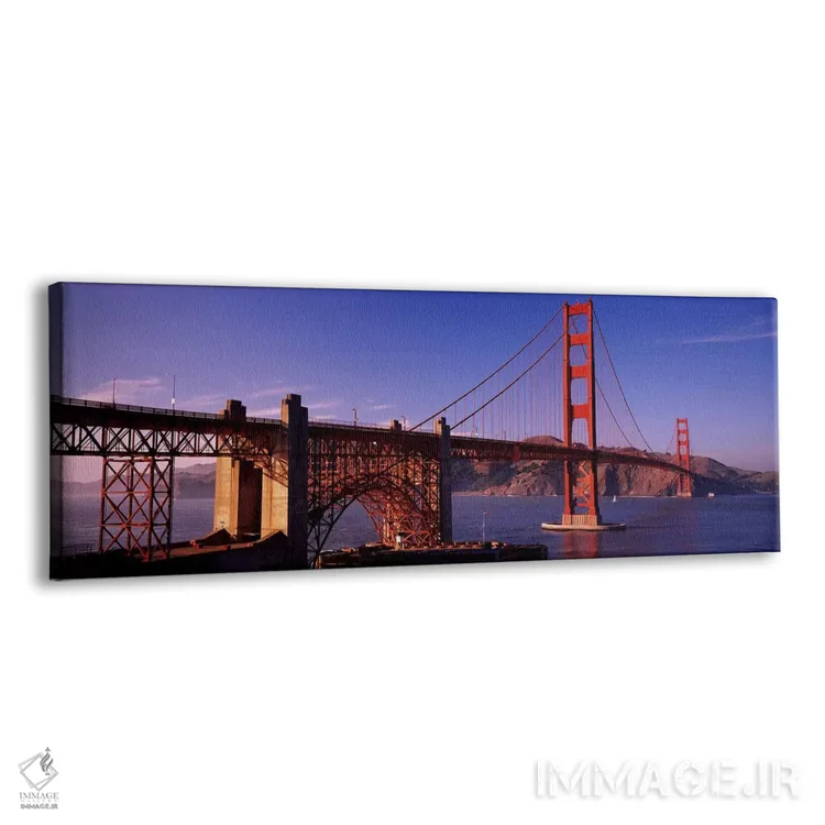 تابلو San Francisco, Marin County, California, USA,پل معلق در گرگومیش (پل گلدن گیت، سانفرانسیسکو، شهرستان مارین، کالیفرنیا، آمریکا) اثر پانورامیک ایمجز (استودیو عکاسی عریض) - نمای پرسپکتیو محصول