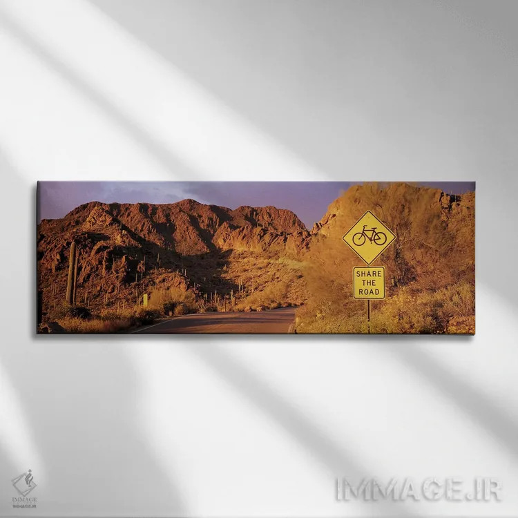 تابلو جاده گیتس پس، پارک کوهستانی توسان، آریزونا، آمریکا اثر پانورامیک ایمجز (استودیو عکاسی عریض) - نمای روبهرو روی دیوار