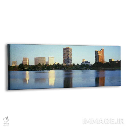 تابلو Lake Merritt, Oakland, California, USA,انعکاس آسمانخراشها در دریاچه، دریاچه مریت، اوکلند، کالیفرنیا، آمریکا اثر پانورامیک ایمجز (استودیو عکاسی عریض) - نمای پرسپکتیو محصول