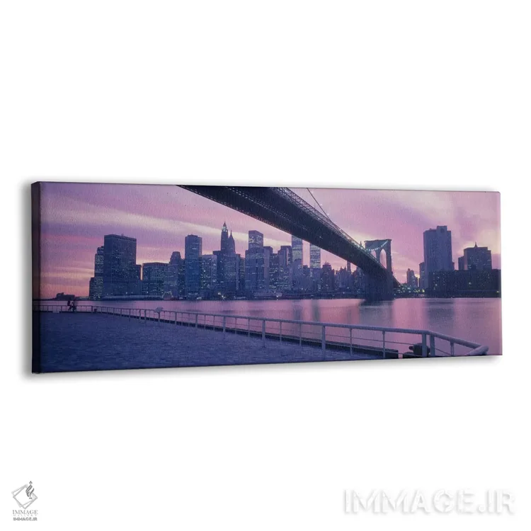 تابلو پل بروکلین، نیویورک، نیویورک اثر پانورامیک ایمجز (استودیو عکاسی عریض) - نمای پرسپکتیو محصول