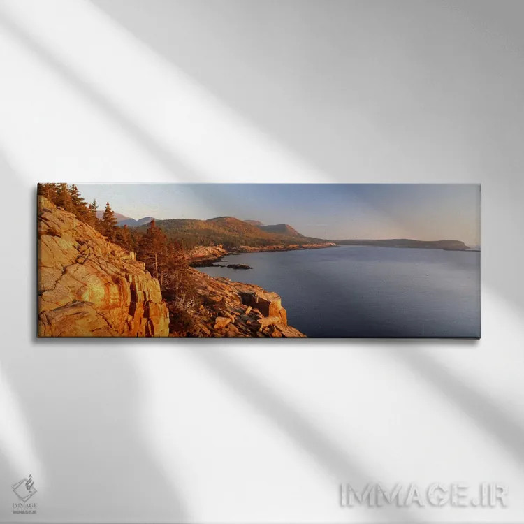 تابلو Mount Desert Island, Acadia National Park, Maine, USA,چشمانداز ساحلی، جزیره مانت دیزرت، پارک ملی آکادیا، مین، آمریکا اثر پانورامیک ایمجز (استودیو عکاسی عریض) - نمای روبهرو روی دیوار